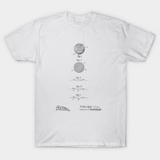 Golf Ball Vintage patent drawing T-Shirt